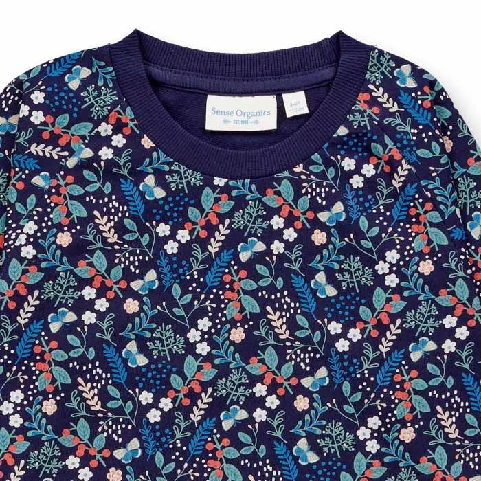 Zauberhaftes Sweatshirt mit Blumenprint von Sense Organics