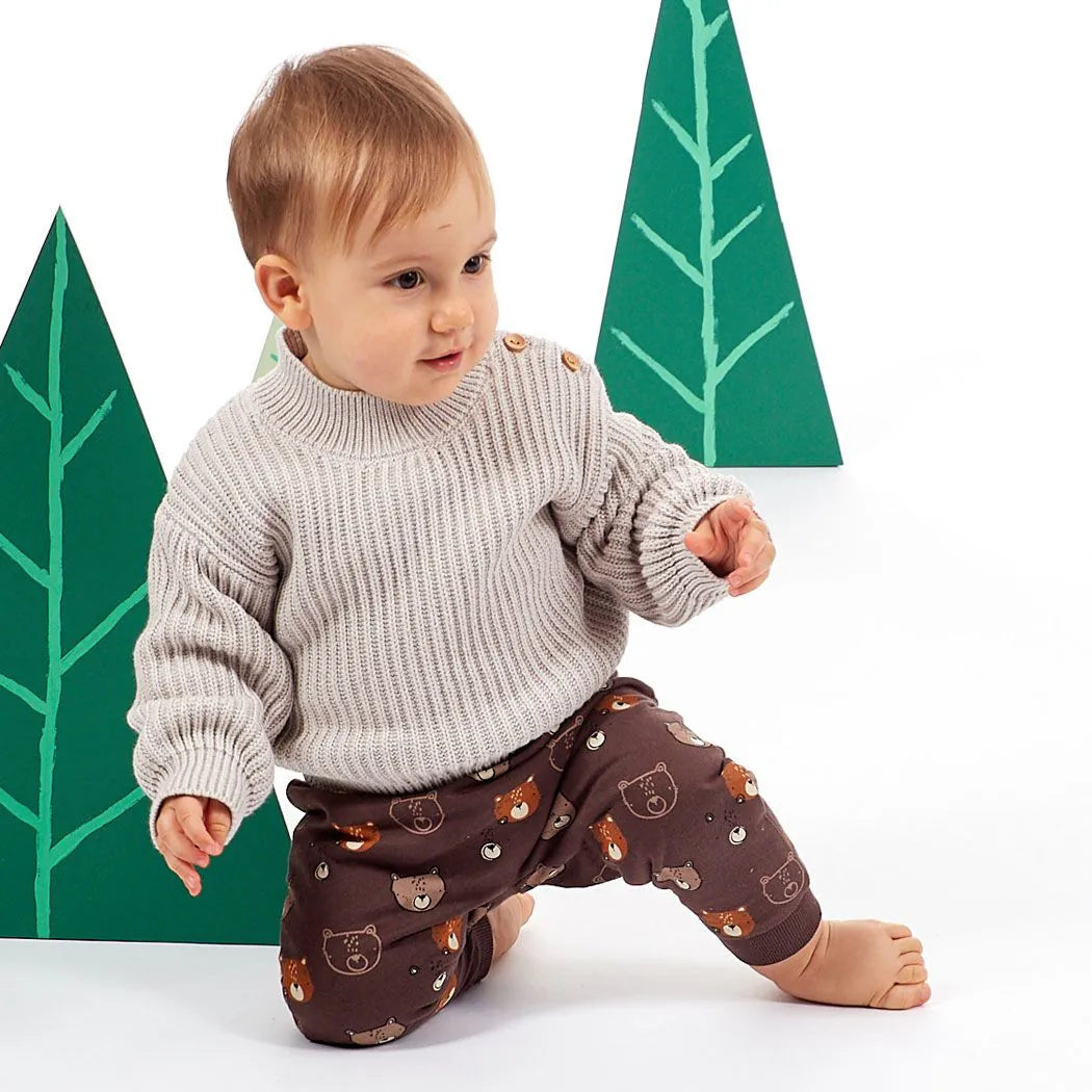 Zuckersüße Hose von Sense Organics mit Teddy Druck