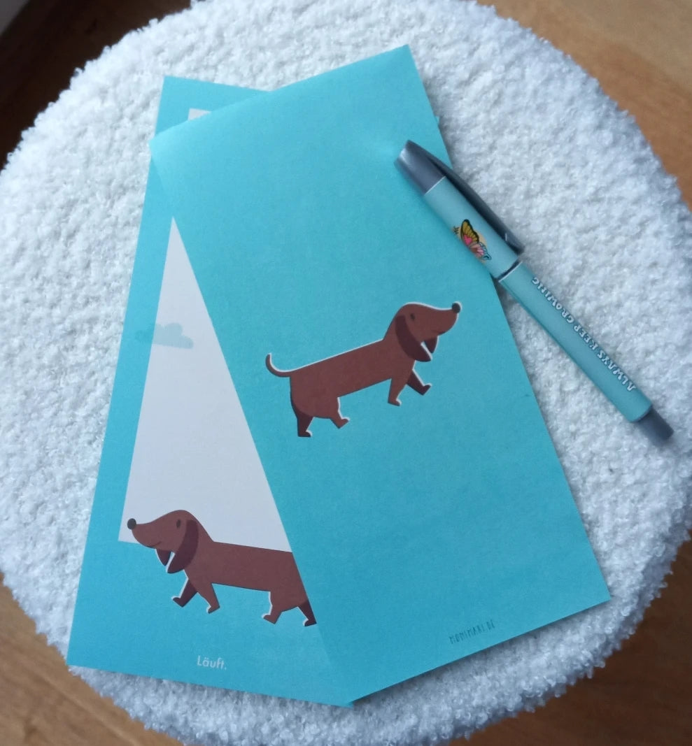 Auf's Papier, aus dem Kopf - wunderschöner Notizblock von Monimari