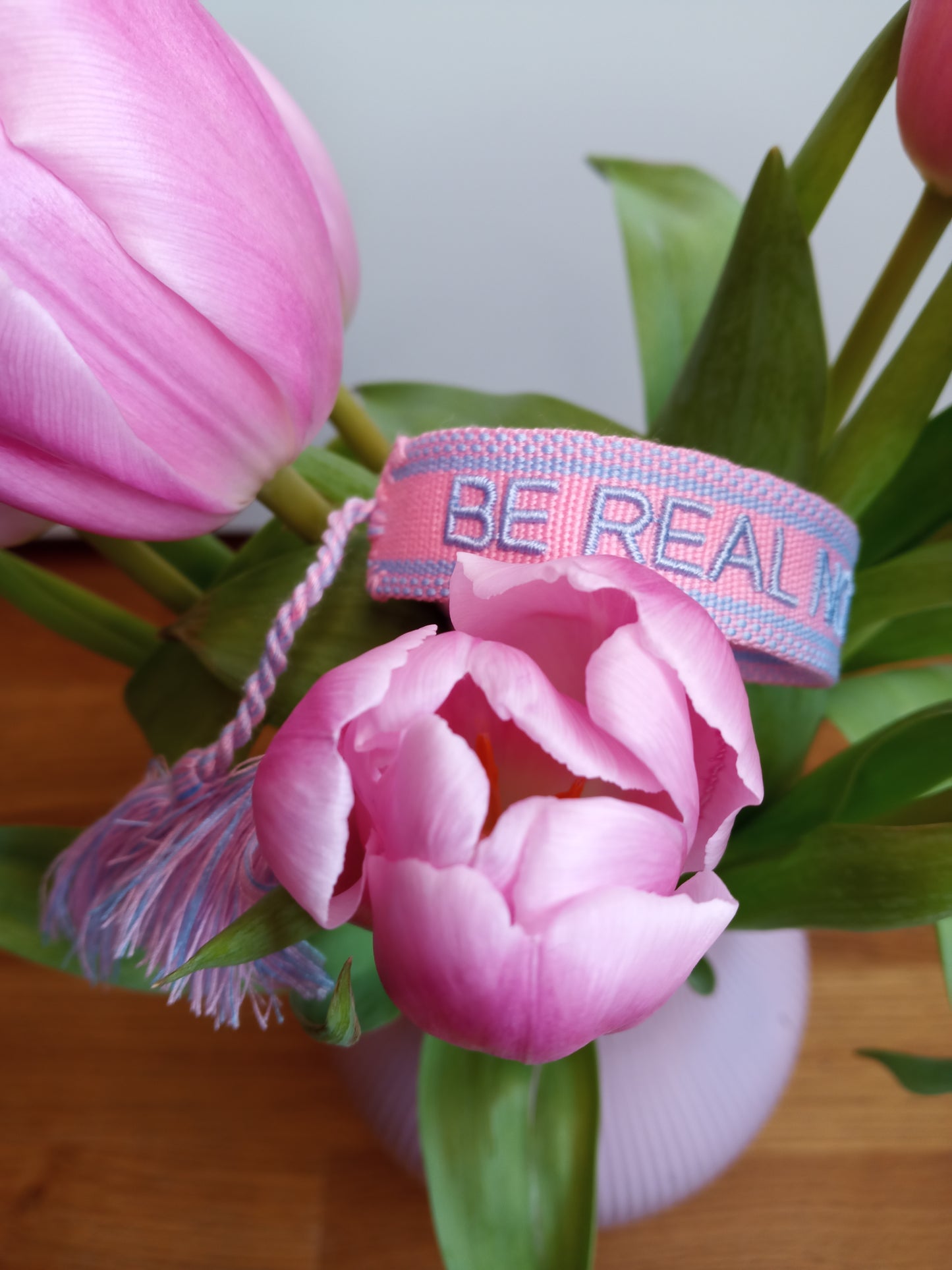 Pastellfarbenes Armband Be real not perfect von parsley&pepper
