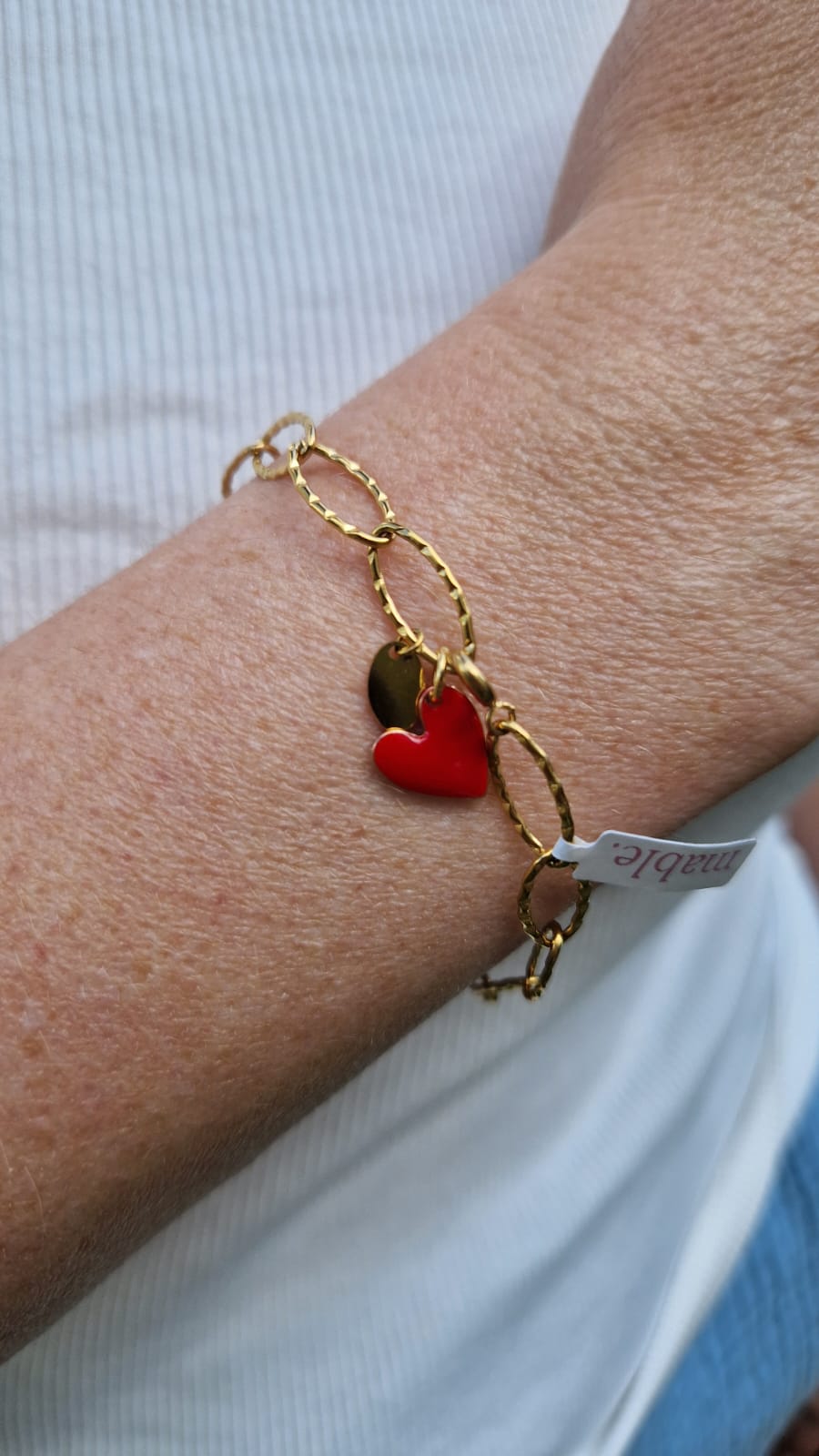 Zauberhaftes Armband mit Herzchen Anhänger von Mable