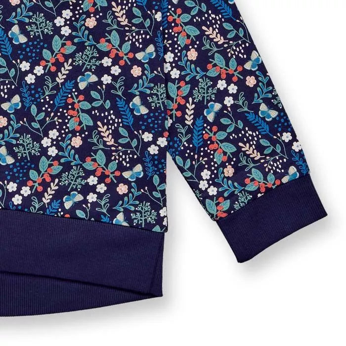 Zauberhaftes Sweatshirt mit Blumenprint von Sense Organics