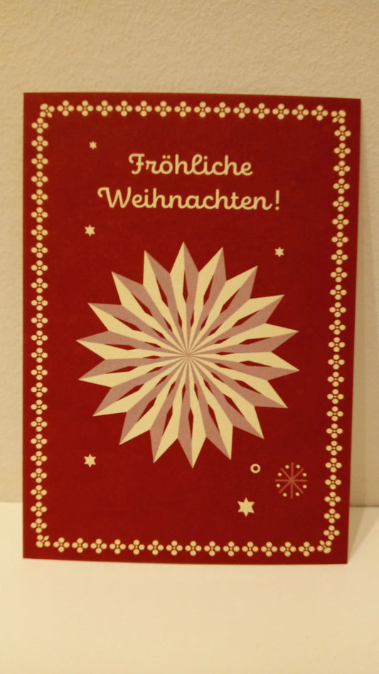 Wunderschöne Weihnachtspostkarte von Monimari