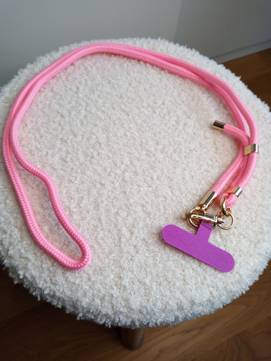 Farbenfrohe Handykette von parsley&pepper in pink