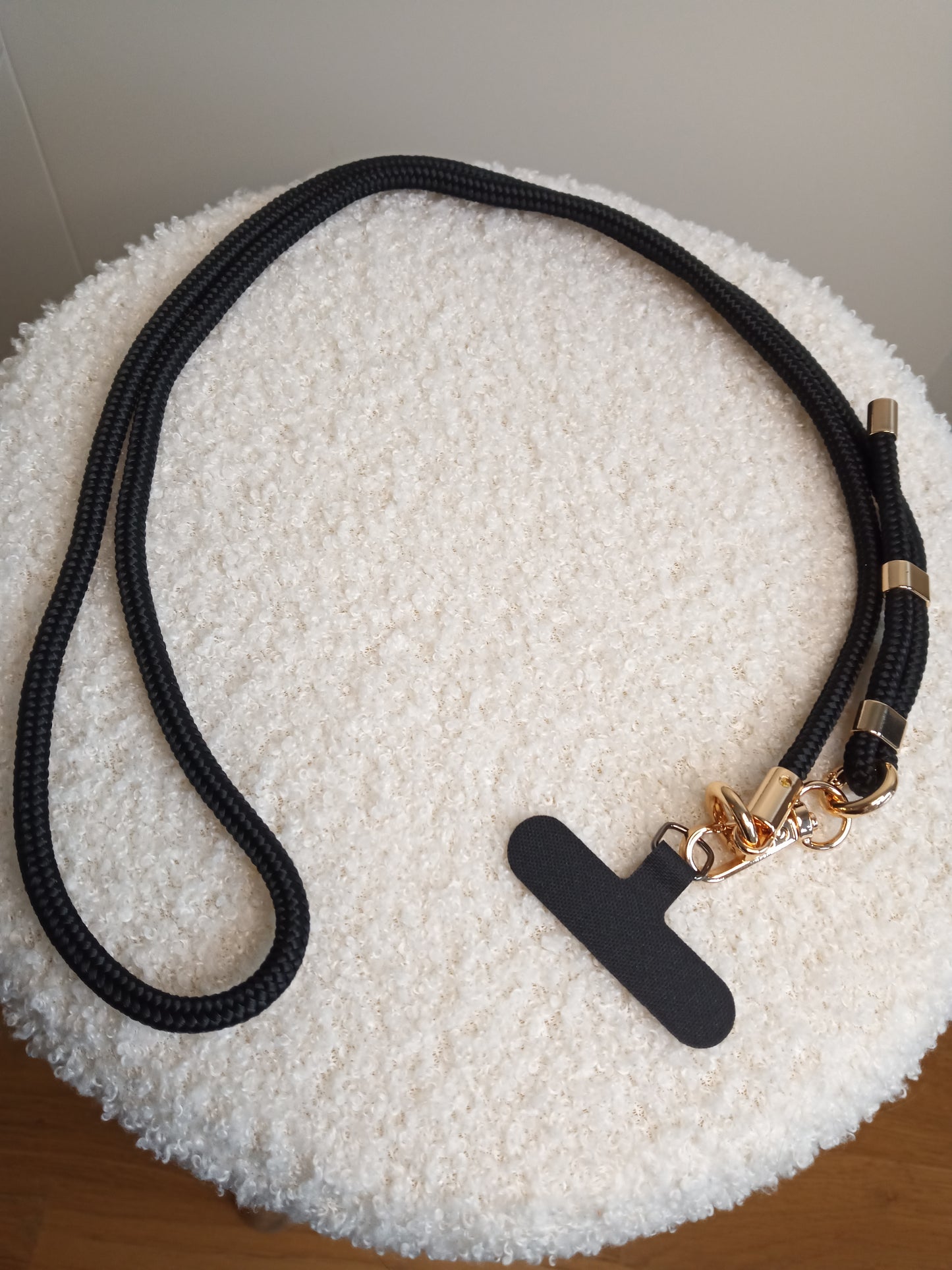 Stylishe schwarze Handykette von parsley&pepper