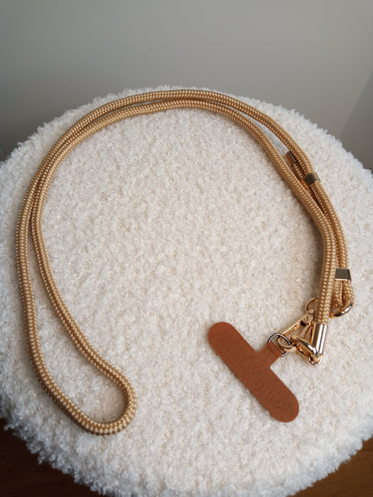 Schicke Handykette in beige von parsley&pepper