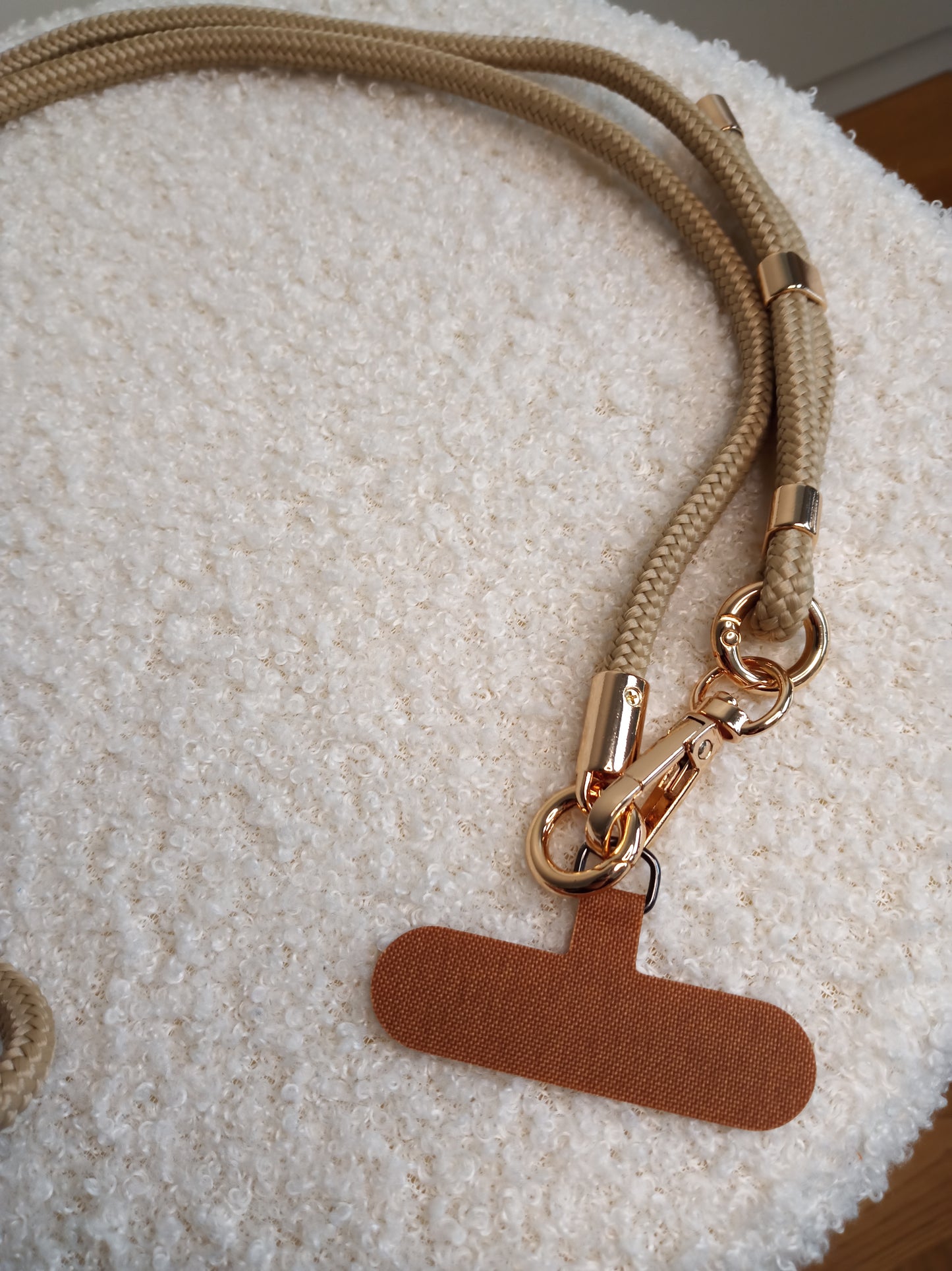 Schilffarbene Handykette von parsley&pepper