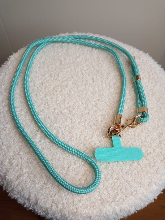 Türkisfarbene Handykette von parsley&pepper