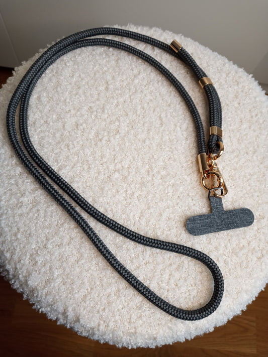 Graue stylishe Handykette von parsley&pepper