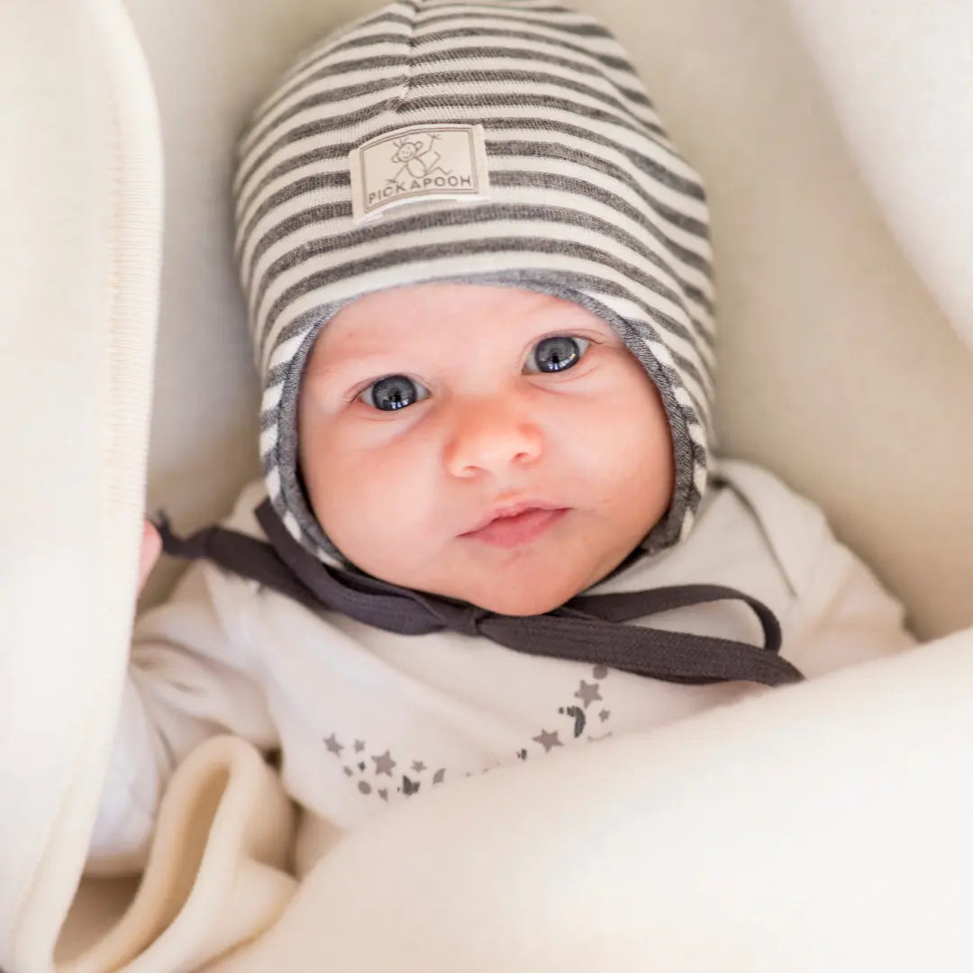 Babymütze aus Wolle/Seide von PICKAPOOH